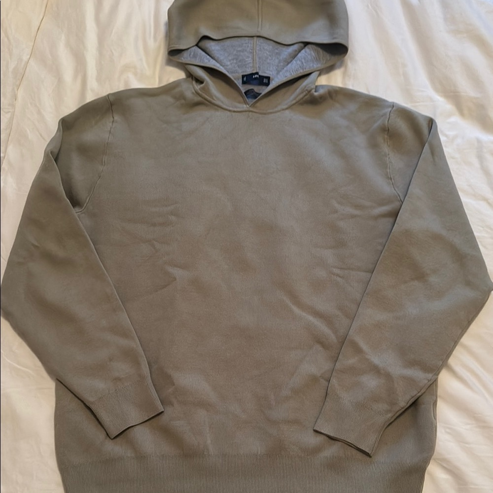 Mango Men's Green/Tan Hoodie Sweater